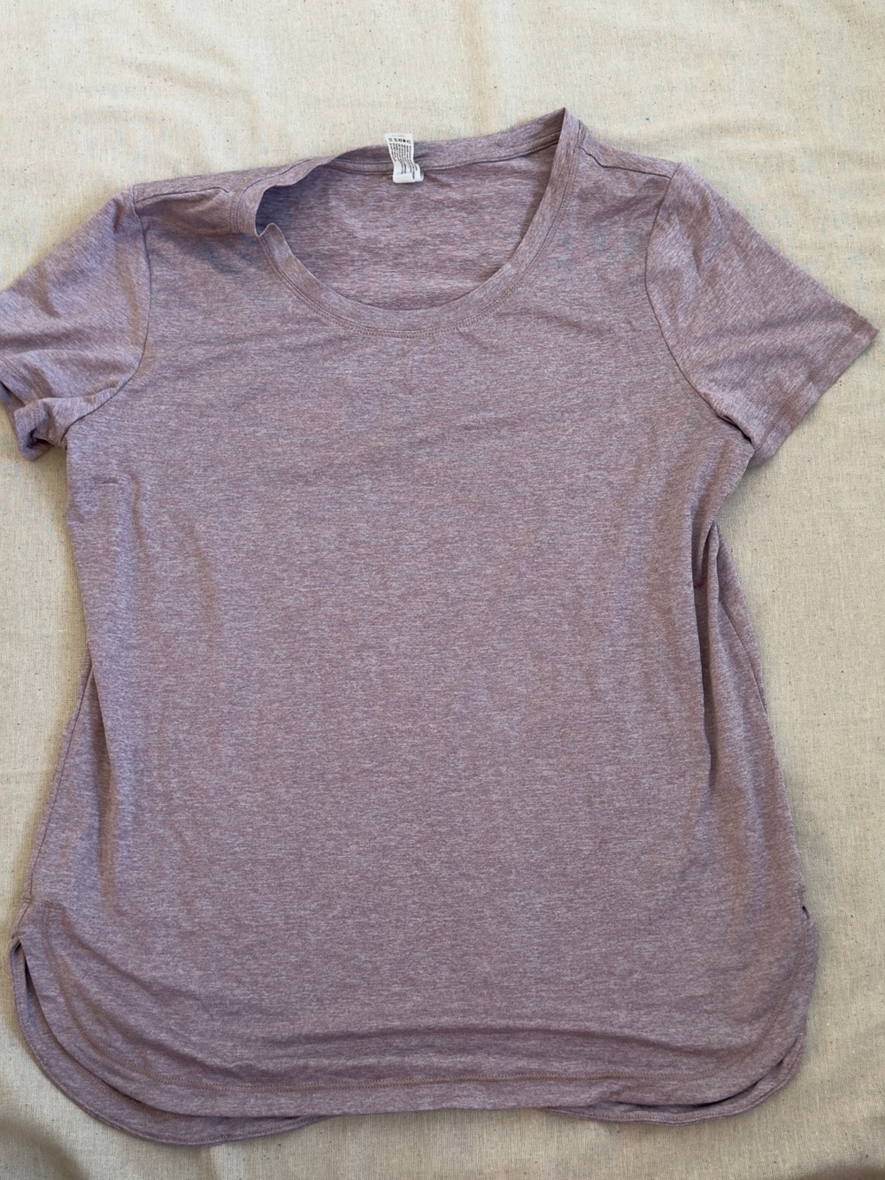Velocity Women’s Short Sleeve Crewneck Top in Mauve Heather